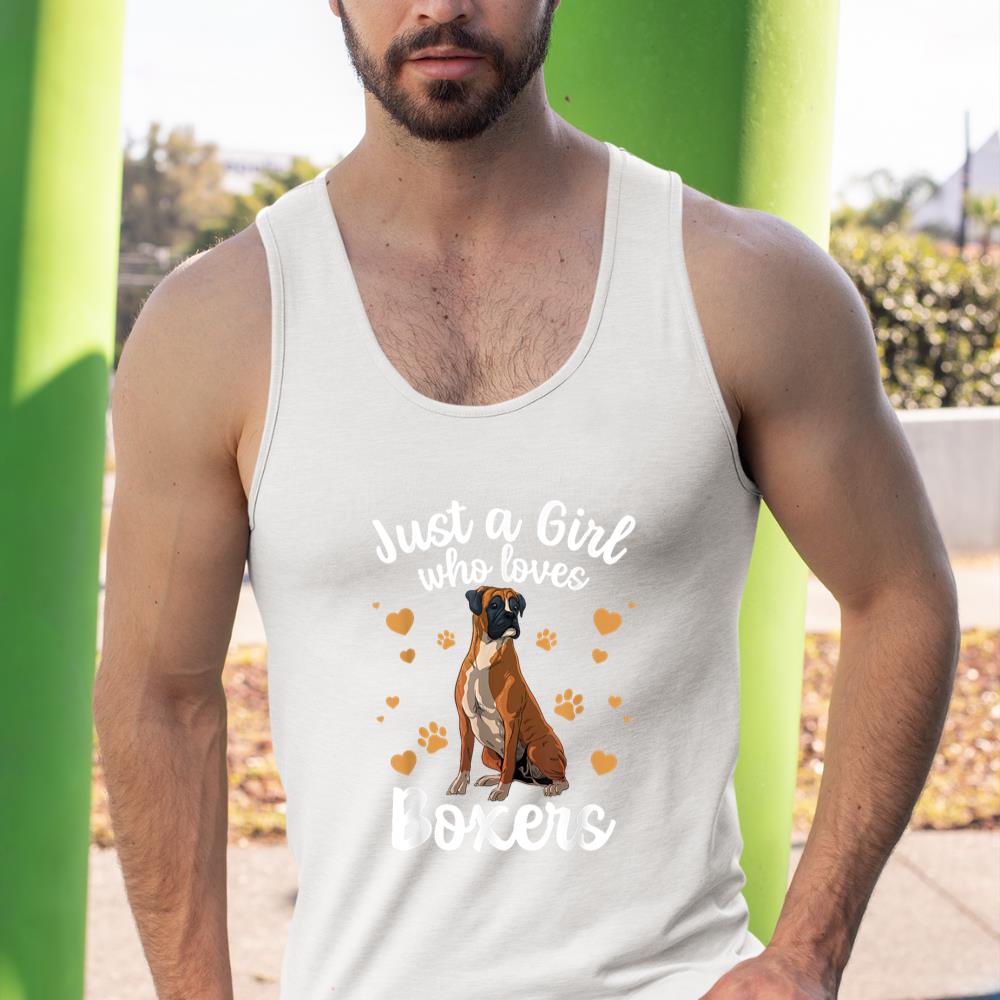 Cool Boxer Dog Art For Girls Women Kids Trainer Boxer Lovers Tank Top - Image 5
