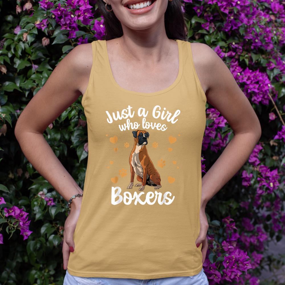 Cool Boxer Dog Art For Girls Women Kids Trainer Boxer Lovers Tank Top - Image 12