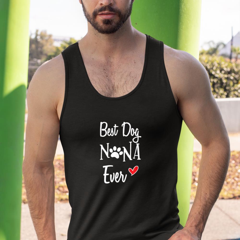Cute Best Dog Nana Ever Shirt Dog Grandma Dog Nana Gift Tank Top - Image 3