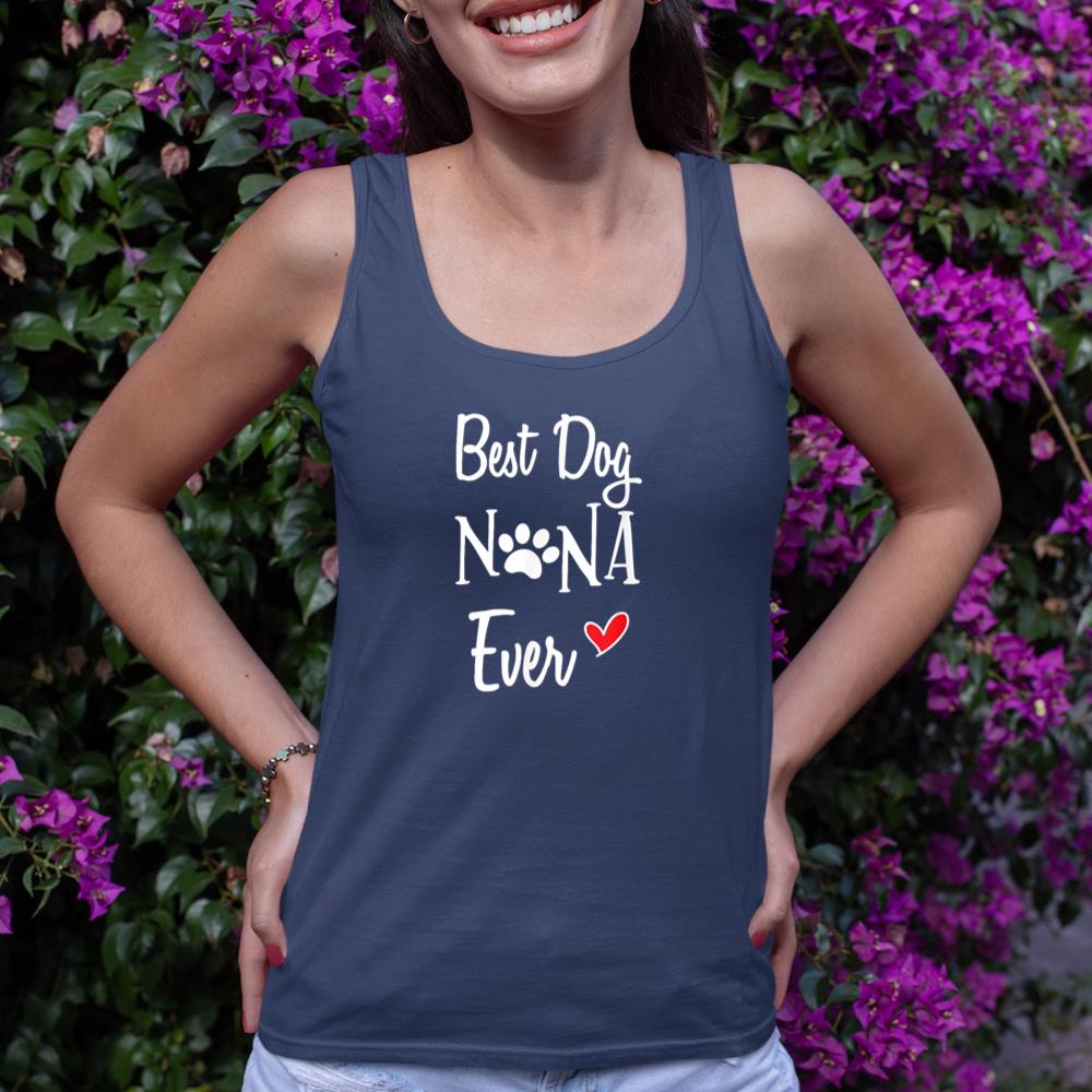 Cute Best Dog Nana Ever Shirt Dog Grandma Dog Nana Gift Tank Top - Image 8