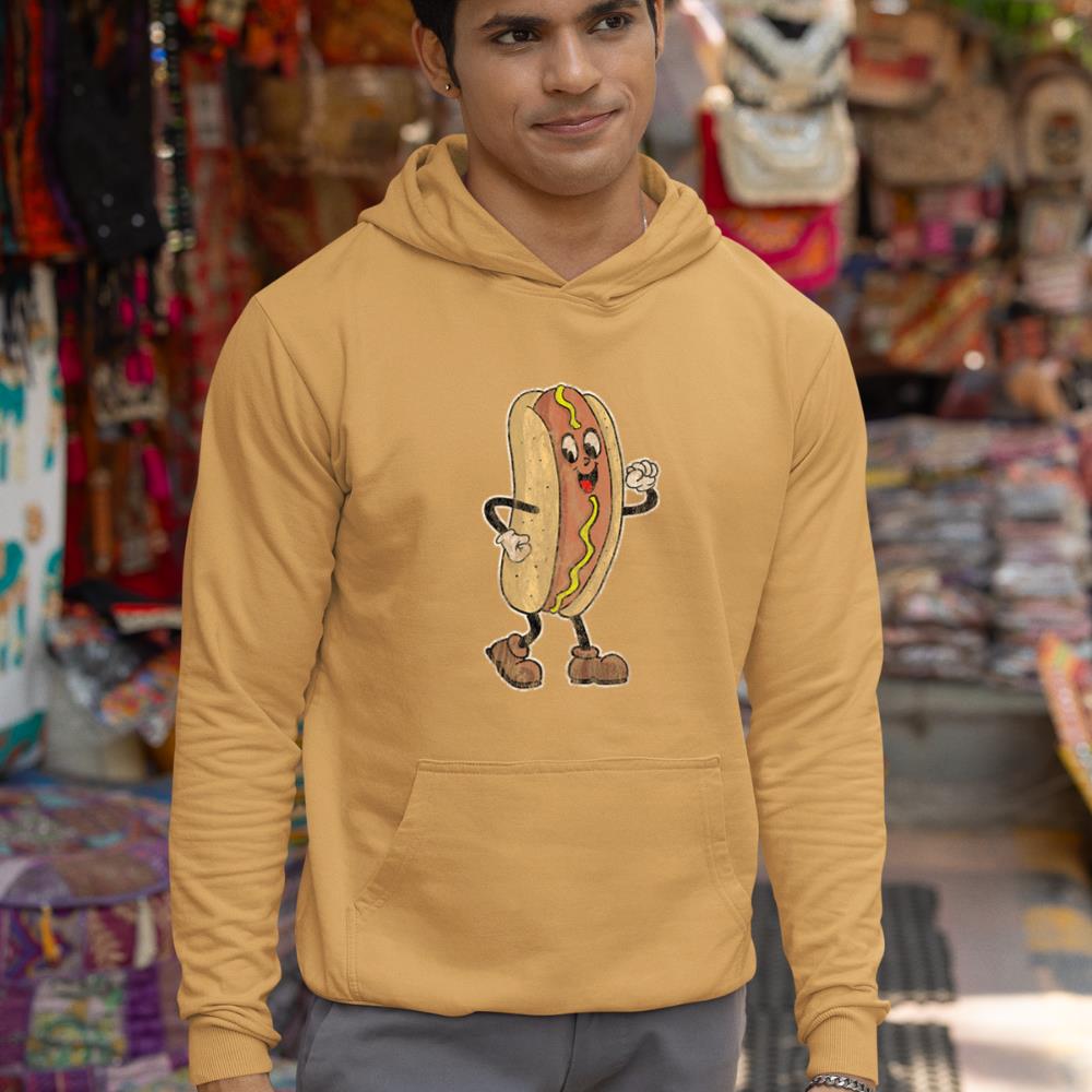 Distressed Walking Drive In Movie Hot Dog Hoodie - Image 13
