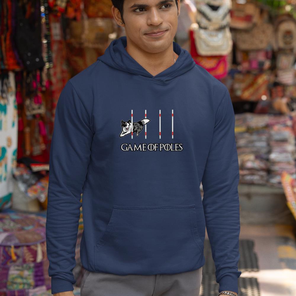 Dog Agility Shirt - Game of Poles with a Border Collie Hoodie - Image 9