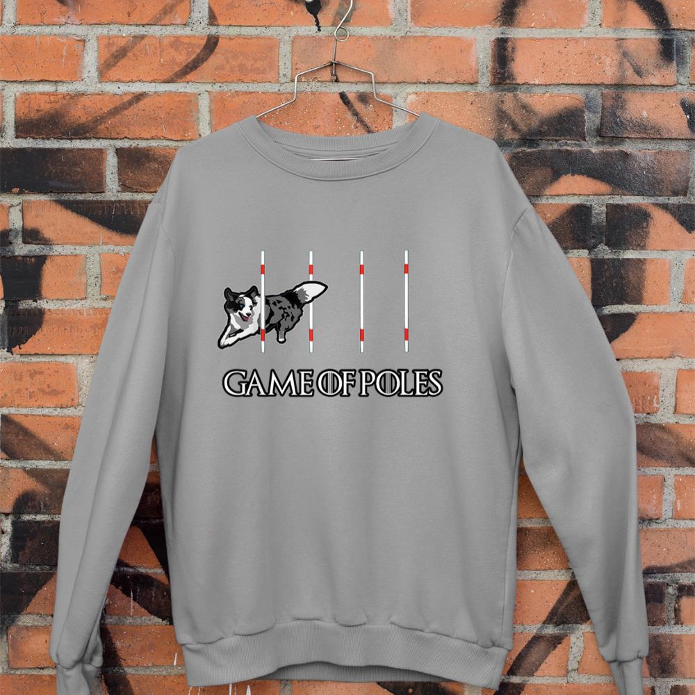 Dog Agility Shirt - Game of Poles with a Border Collie Sweatshirt - Image 5
