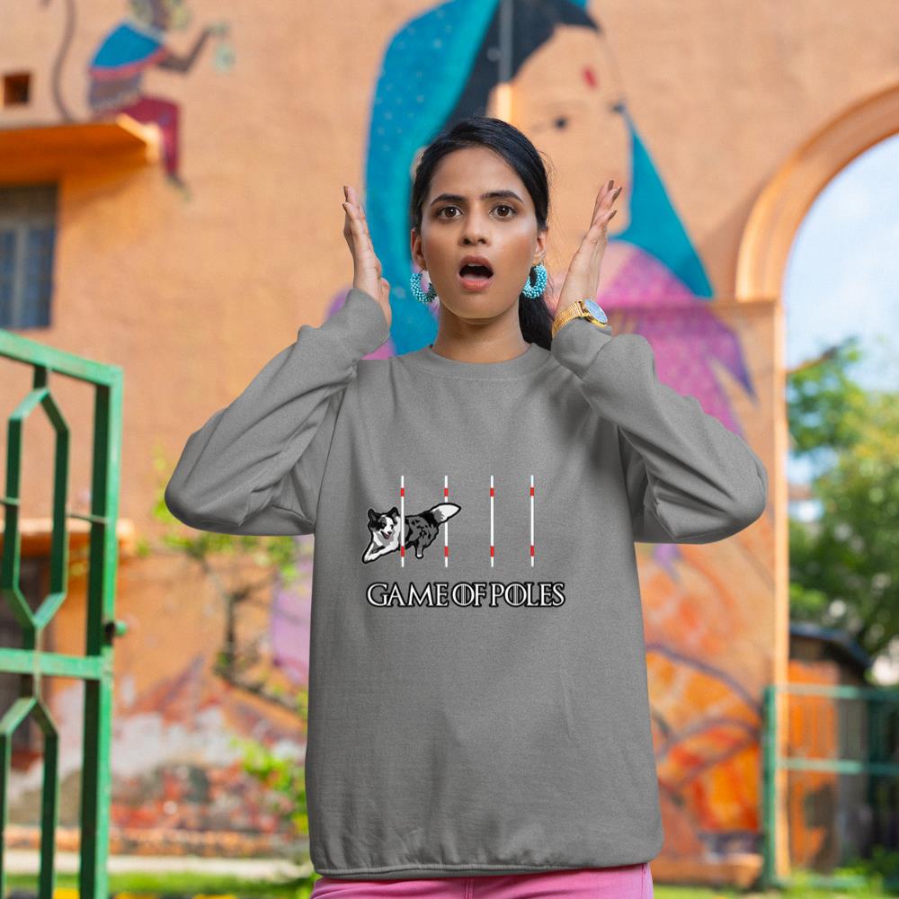 Dog Agility Shirt - Game of Poles with a Border Collie Sweatshirt - Image 6