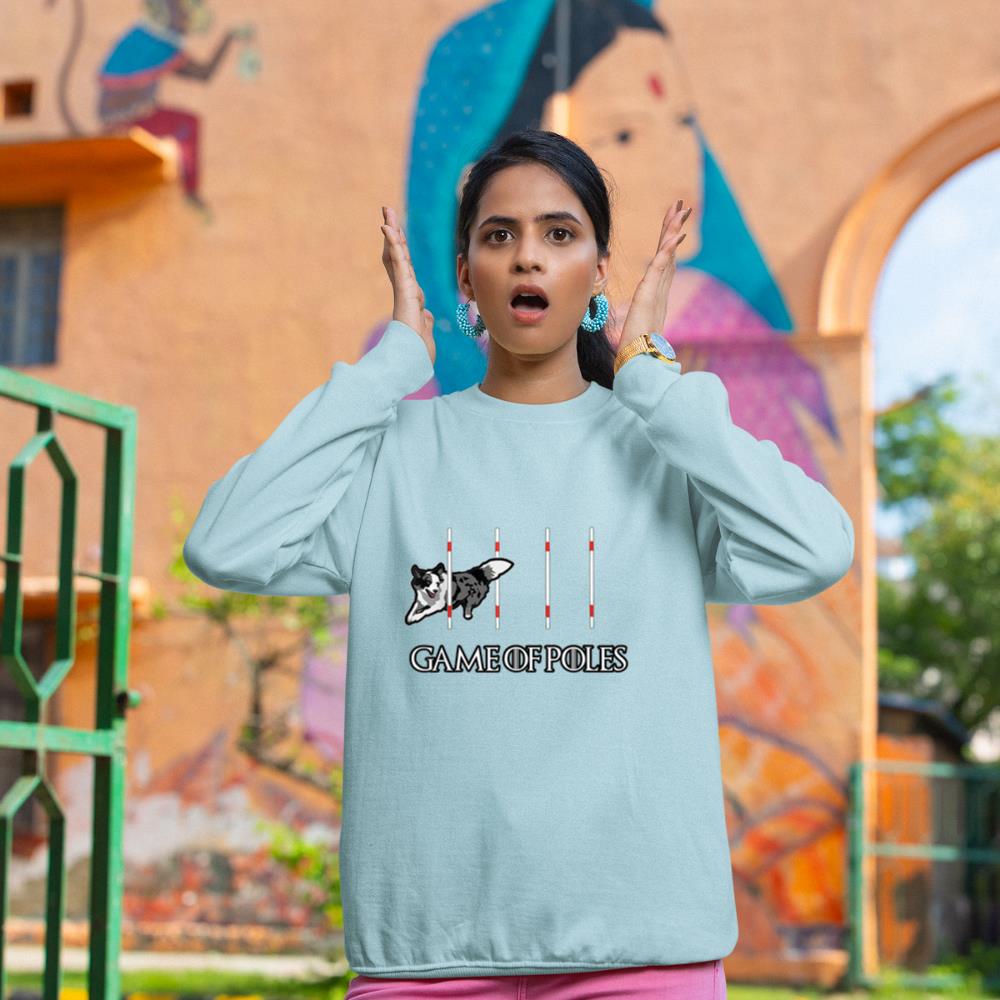 Dog Agility Shirt - Game of Poles with a Border Collie Sweatshirt - Image 10