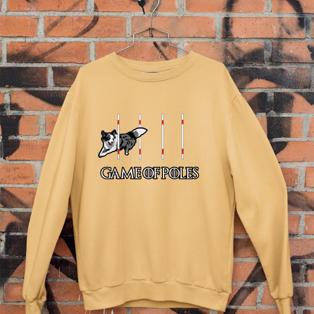 Dog Agility Shirt - Game of Poles with a Border Collie Sweatshirt - Image 11