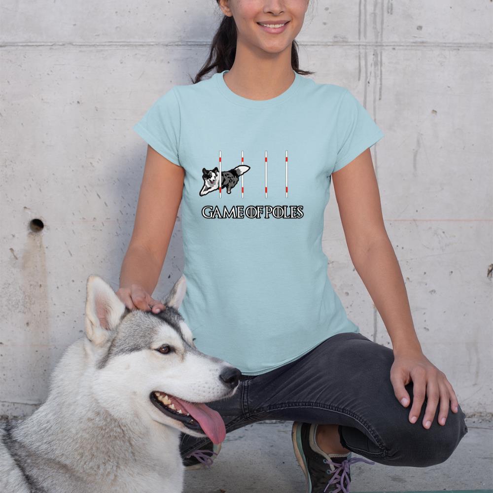 Dog Agility Shirt - Game of Poles with a Border Collie T-Shirt - Image 10