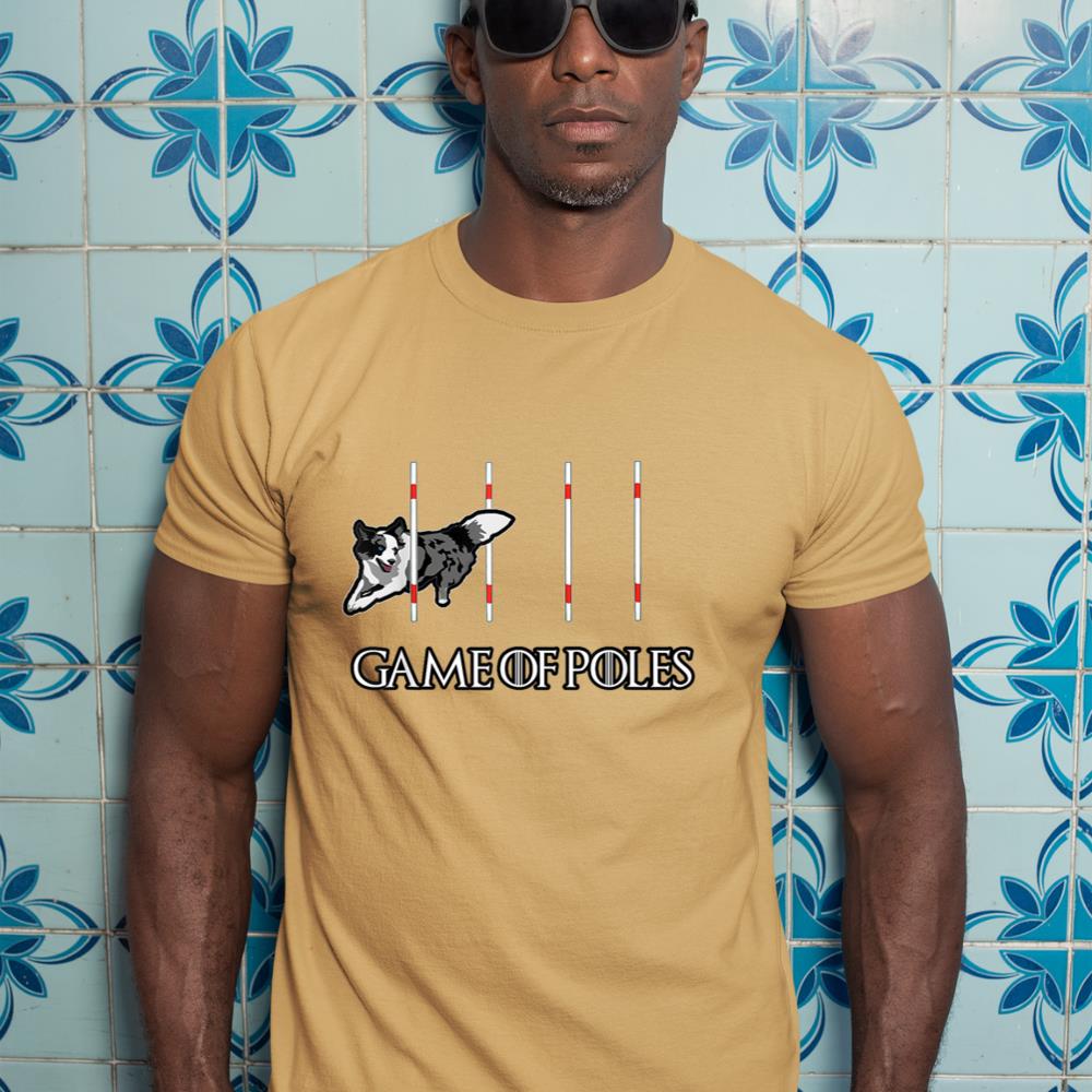 Dog Agility Shirt - Game of Poles with a Border Collie T-Shirt - Image 13