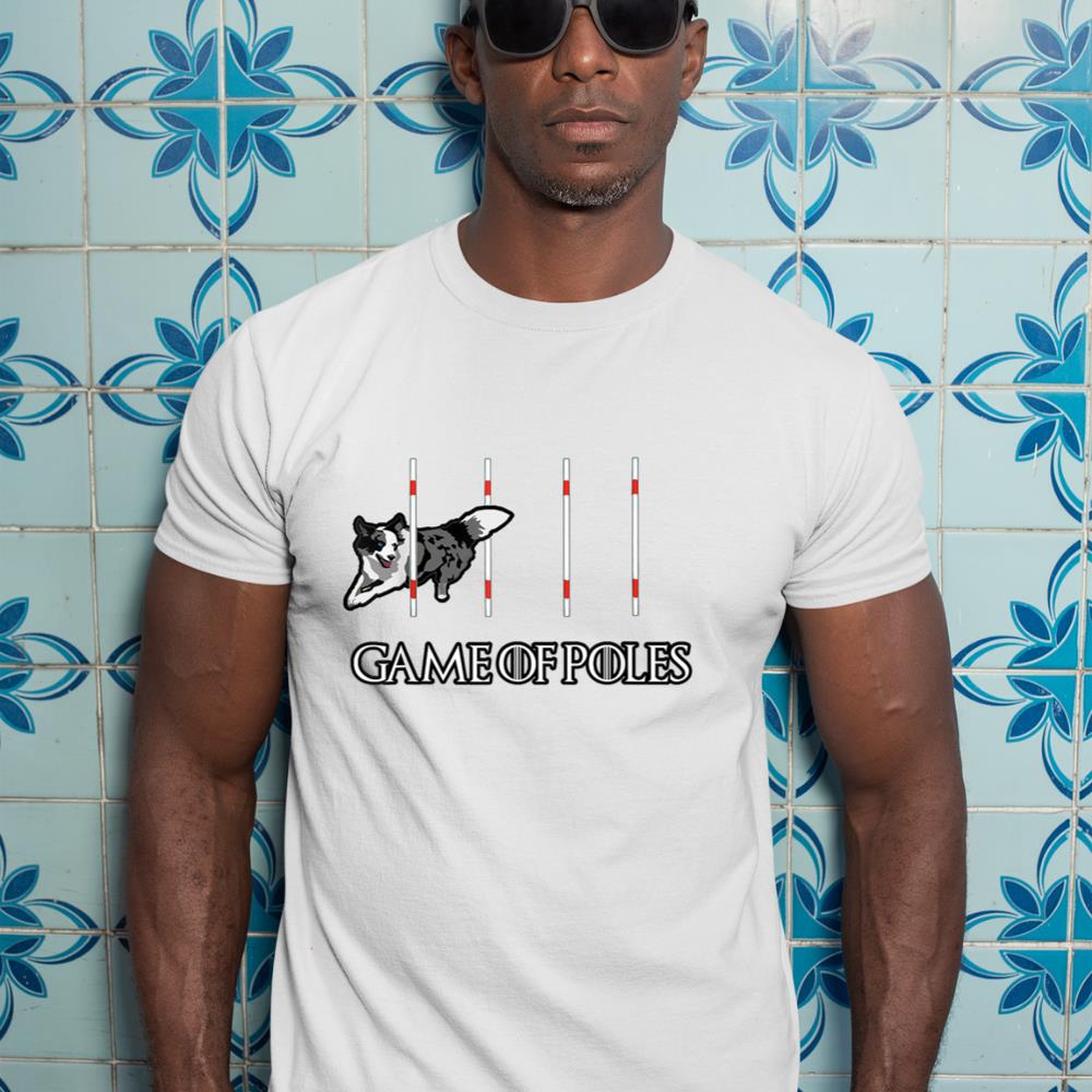 Dog Agility Shirt - Game of Poles with a Border Collie T-Shirt - Image 5