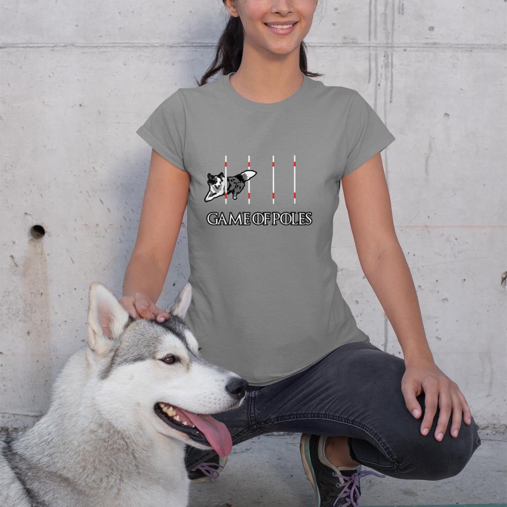 Dog Agility Shirt - Game of Poles with a Border Collie T-Shirt - Image 6