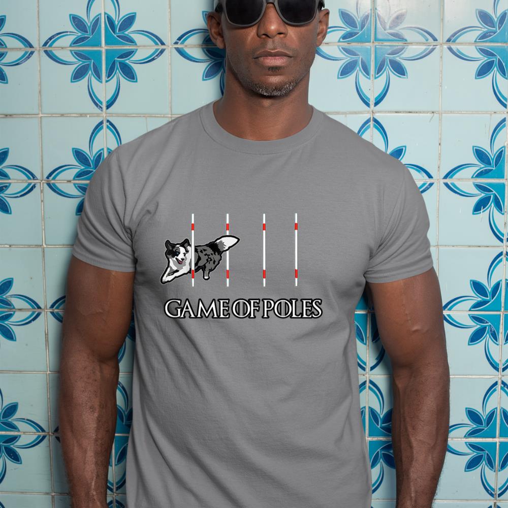 Dog Agility Shirt - Game of Poles with a Border Collie T-Shirt - Image 7