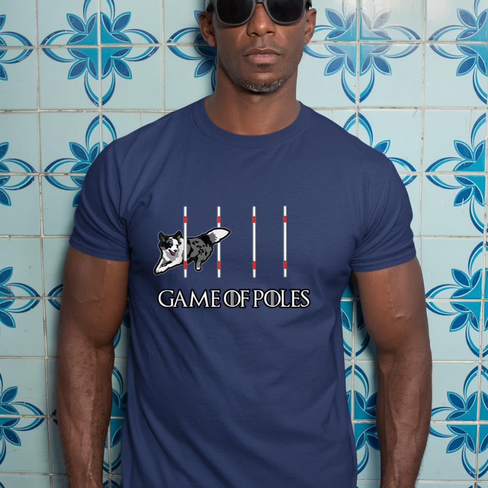 Dog Agility Shirt - Game of Poles with a Border Collie T-Shirt - Image 9