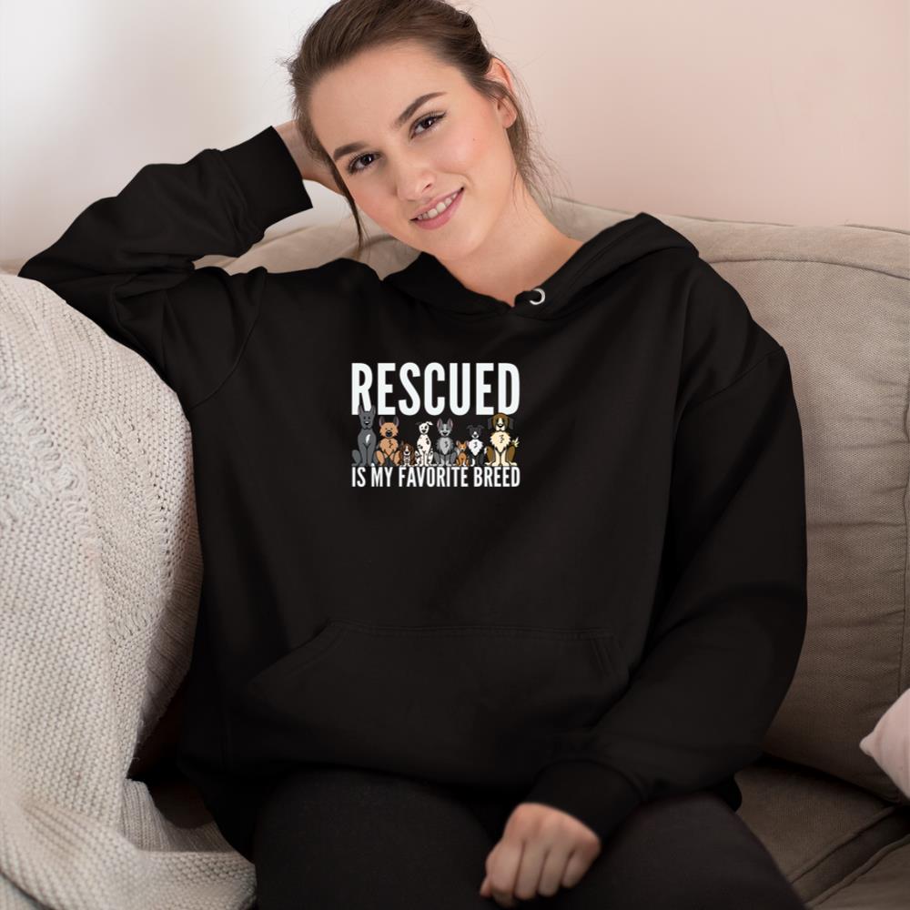 Dog Lovers Long Sleeve Shirt Women Men Kids Rescue Dog Shirt Hoodie - Image 2