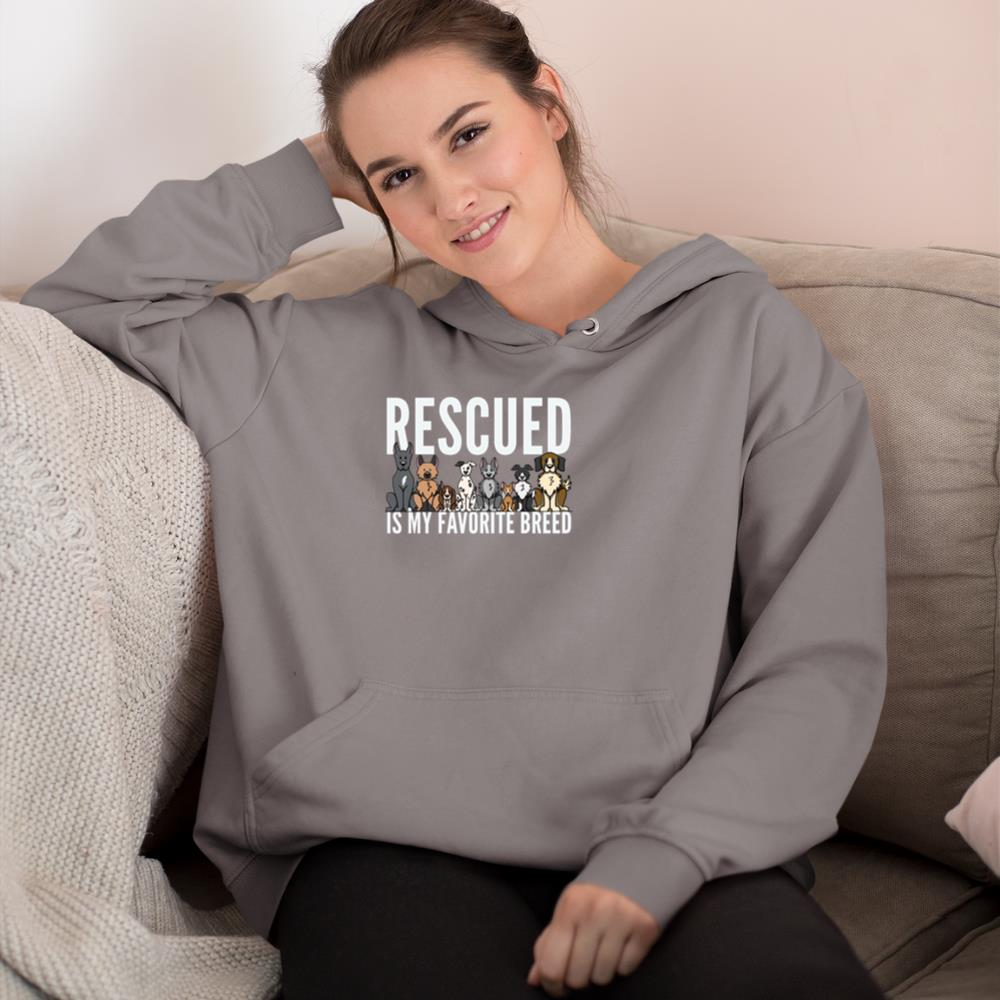 Dog Lovers Long Sleeve Shirt Women Men Kids Rescue Dog Shirt Hoodie - Image 6