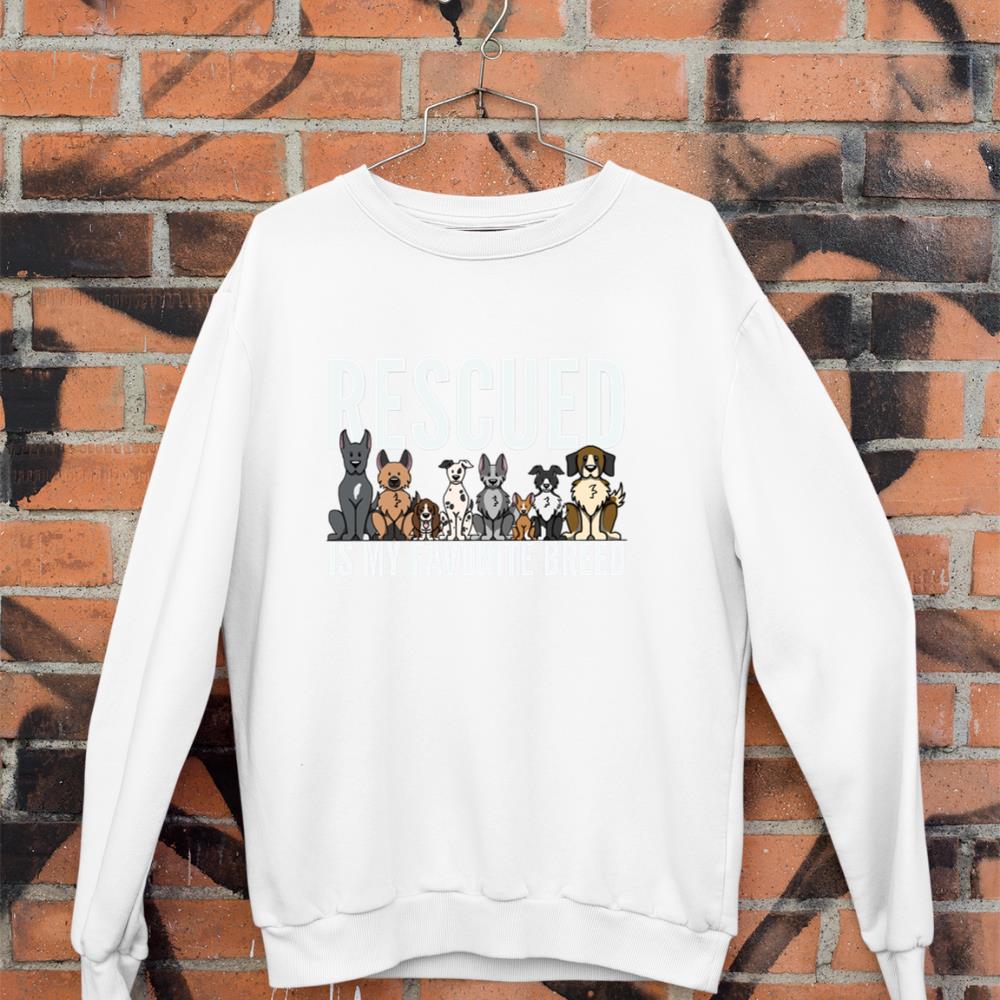Dog Lovers Long Sleeve Shirt Women Men Kids Rescue Dog Shirt Sweatshirt - Image 3