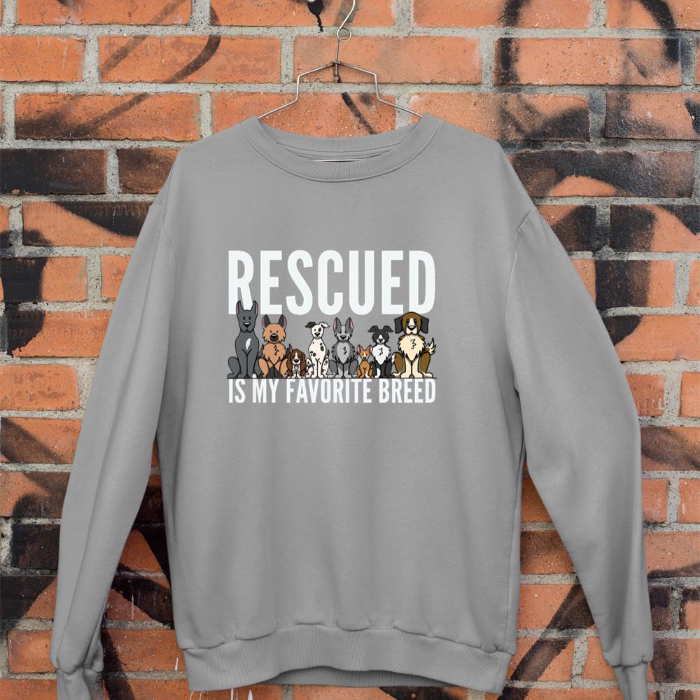 Dog Lovers Long Sleeve Shirt Women Men Kids Rescue Dog Shirt Sweatshirt - Image 5