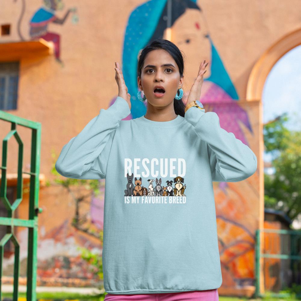 Dog Lovers Long Sleeve Shirt Women Men Kids Rescue Dog Shirt Sweatshirt - Image 10