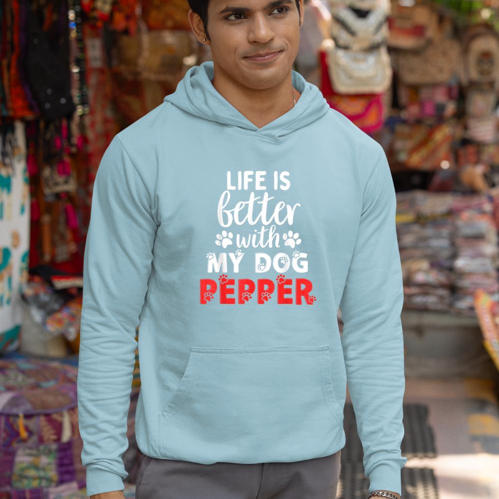 Dog Name Pepper Life Is Better With My Dog Named Pepper Hoodie - Image 11