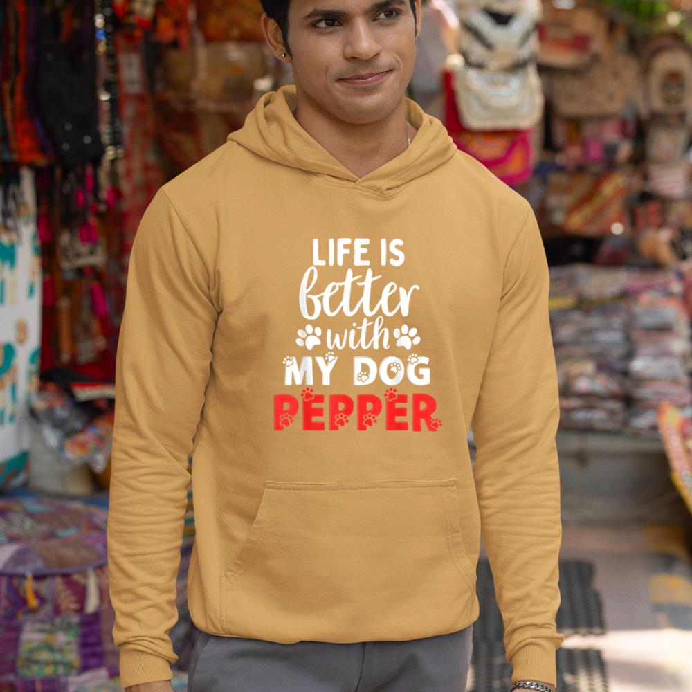 Dog Name Pepper Life Is Better With My Dog Named Pepper Hoodie - Image 13