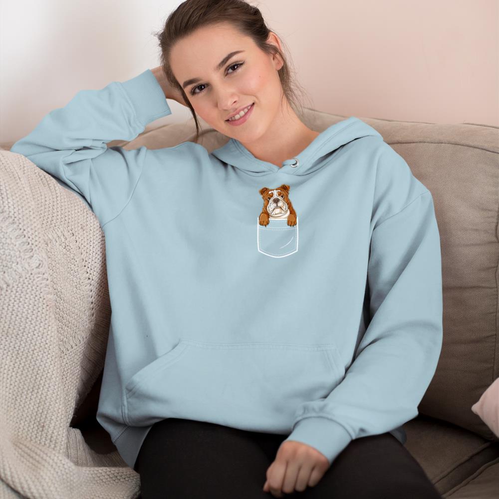 English Bulldog in Your Front Pocket T Shirt Dog Animals Tee Hoodie - Image 10