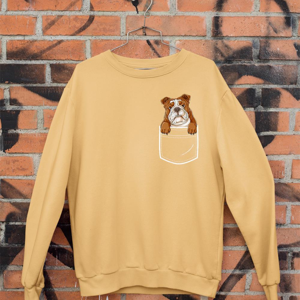 English Bulldog in Your Front Pocket T Shirt Dog Animals Tee Sweatshirt - Image 11
