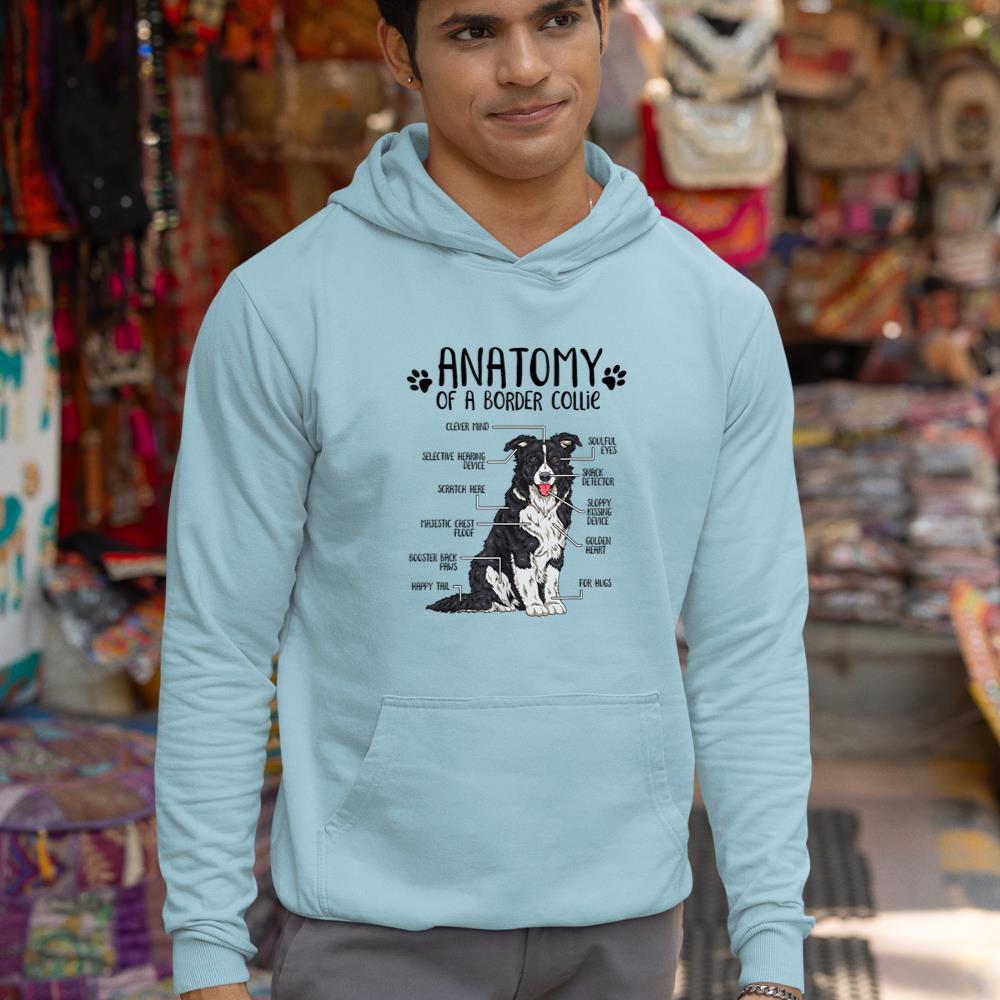 Funny Anatomy Border Collie Dog Lover Gift Hoodie - Image 11