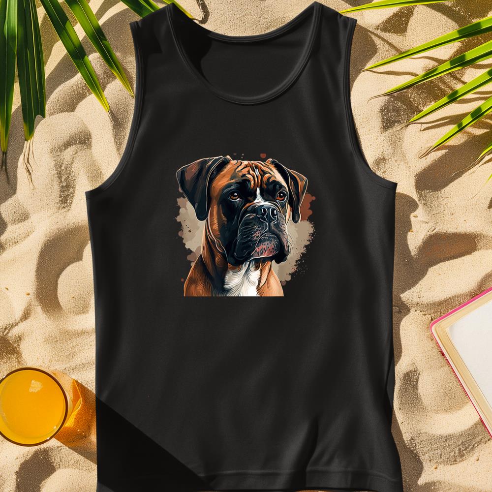 Funny Dog Boxer Tank Top