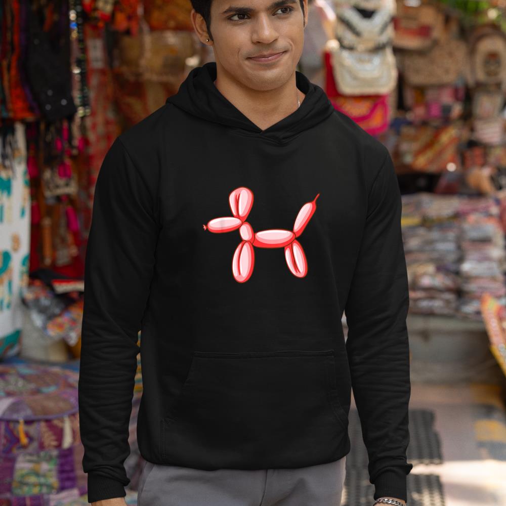 Funny Dog Simple, Balloon design Hoodie - Image 3