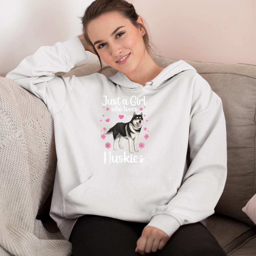 Funny Huskies For Women Girls Pup Siberian Husky Dog Lovers Hoodie - Image 4