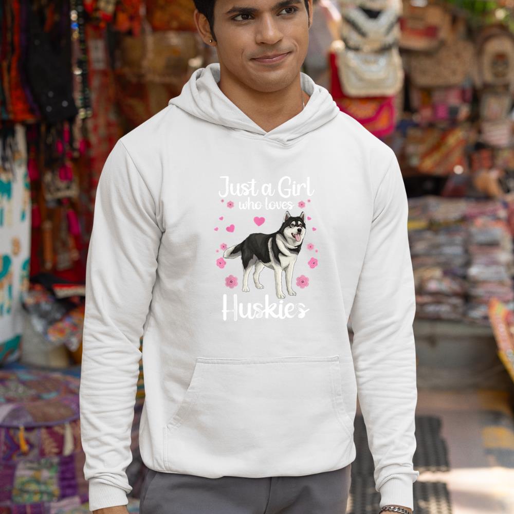 Funny Huskies For Women Girls Pup Siberian Husky Dog Lovers Hoodie - Image 5