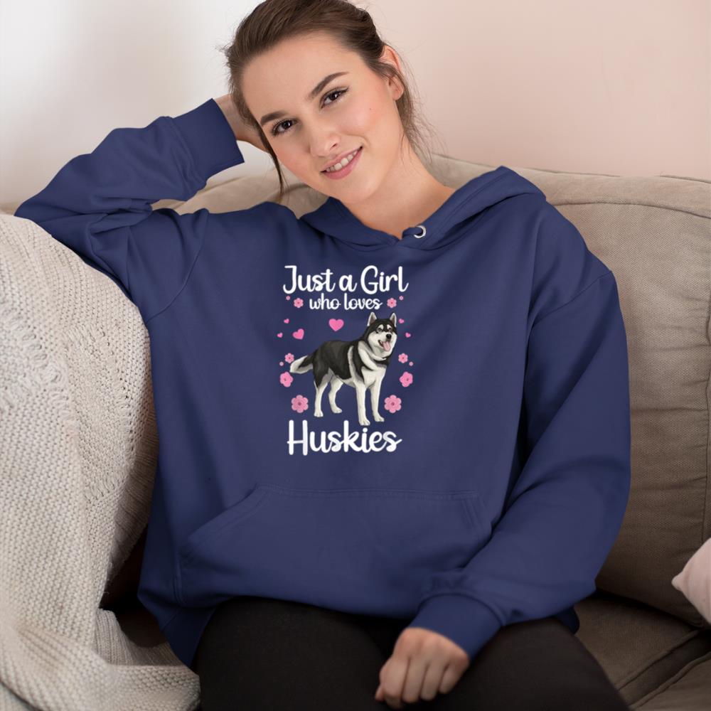 Funny Huskies For Women Girls Pup Siberian Husky Dog Lovers Hoodie - Image 8