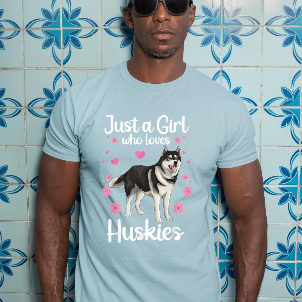 Funny Huskies For Women Girls Pup Siberian Husky Dog Lovers T-Shirt - Image 11