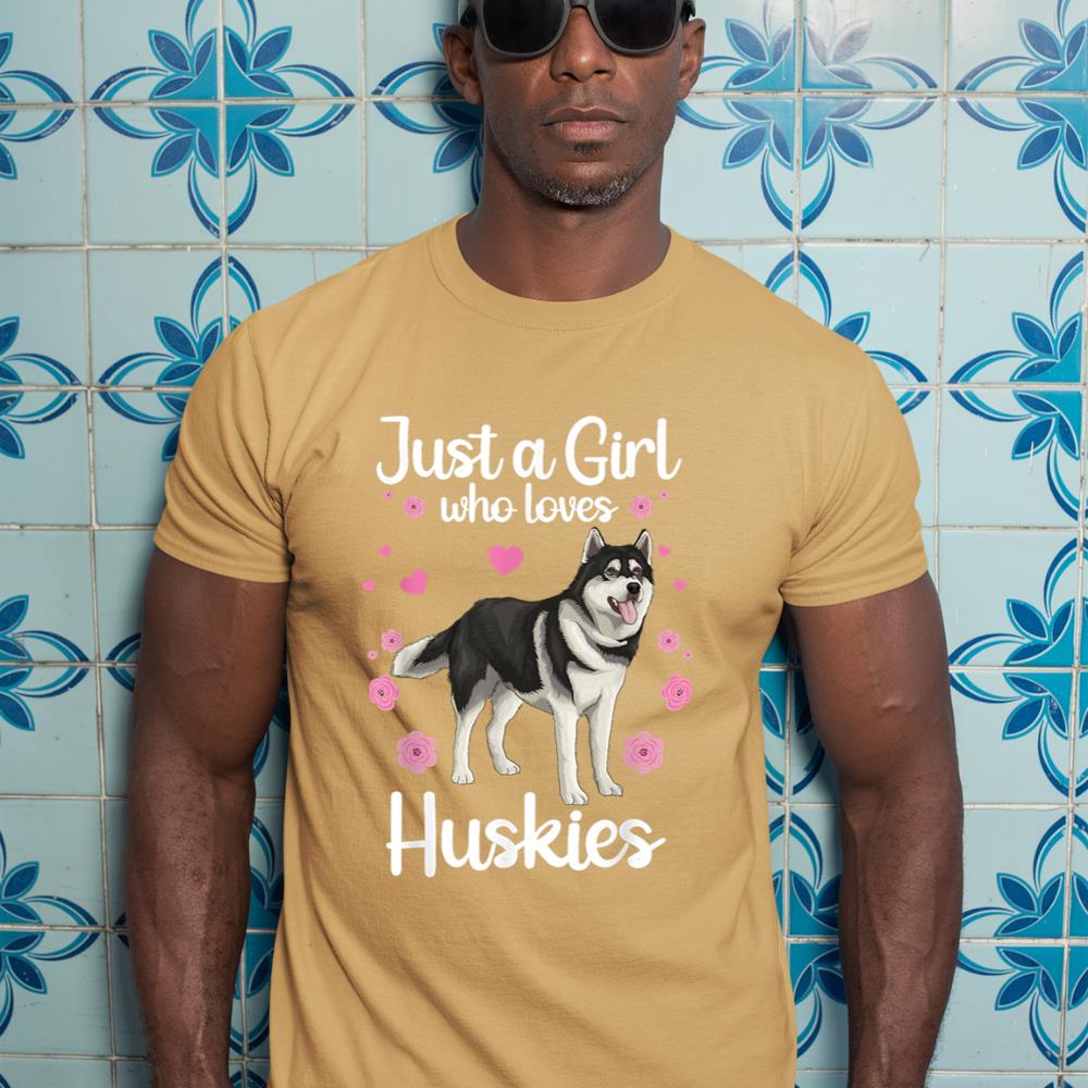 Funny Huskies For Women Girls Pup Siberian Husky Dog Lovers T-Shirt - Image 13