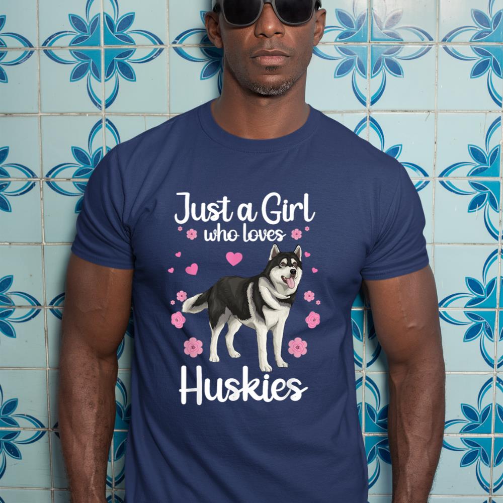 Funny Huskies For Women Girls Pup Siberian Husky Dog Lovers T-Shirt - Image 9