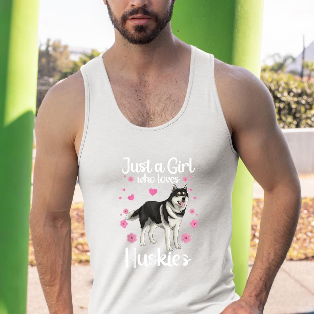 Funny Huskies For Women Girls Pup Siberian Husky Dog Lovers Tank Top - Image 5