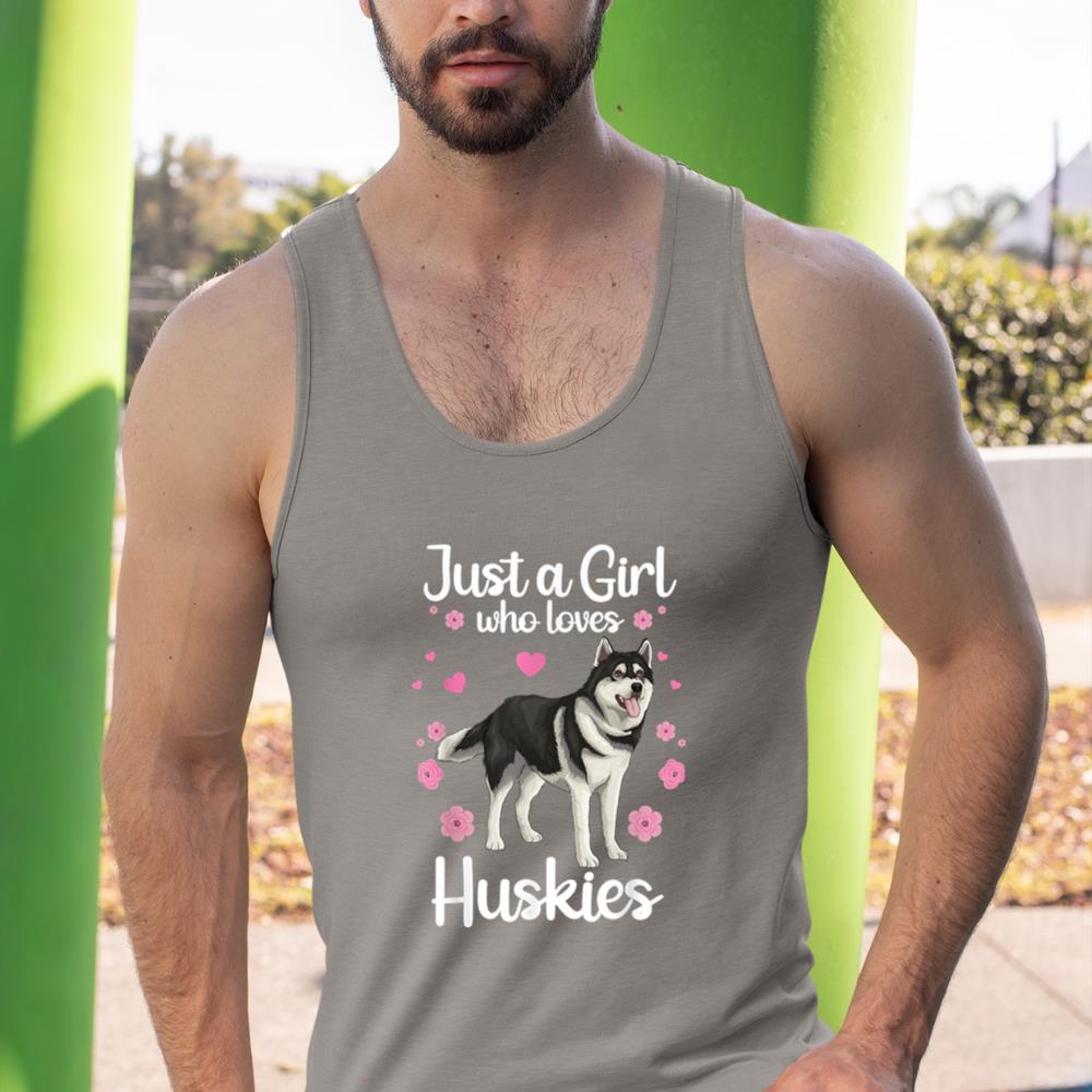 Funny Huskies For Women Girls Pup Siberian Husky Dog Lovers Tank Top - Image 7