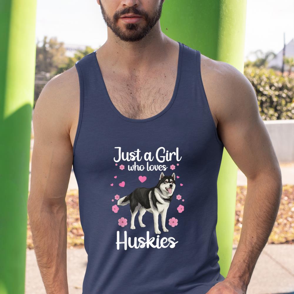 Funny Huskies For Women Girls Pup Siberian Husky Dog Lovers Tank Top - Image 9