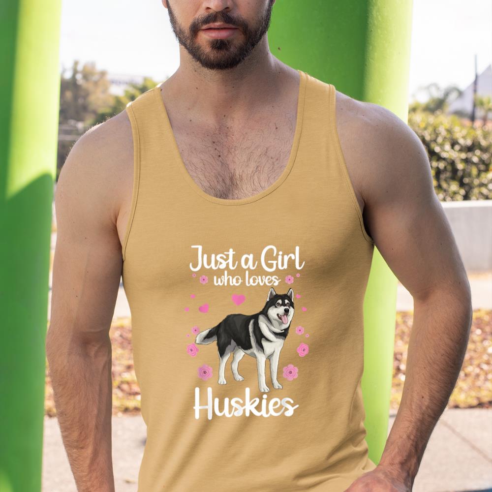 Funny Huskies For Women Girls Pup Siberian Husky Dog Lovers Tank Top - Image 13