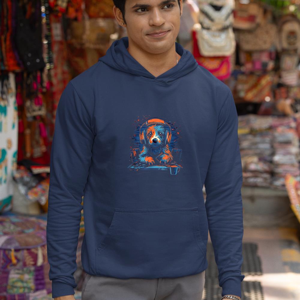 Gaming Gamer Dog PC Computer Online Games Hoodie - Image 9