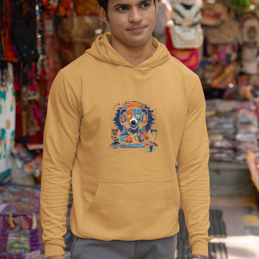 Gaming Gamer Dog PC Computer Online Games Hoodie - Image 13