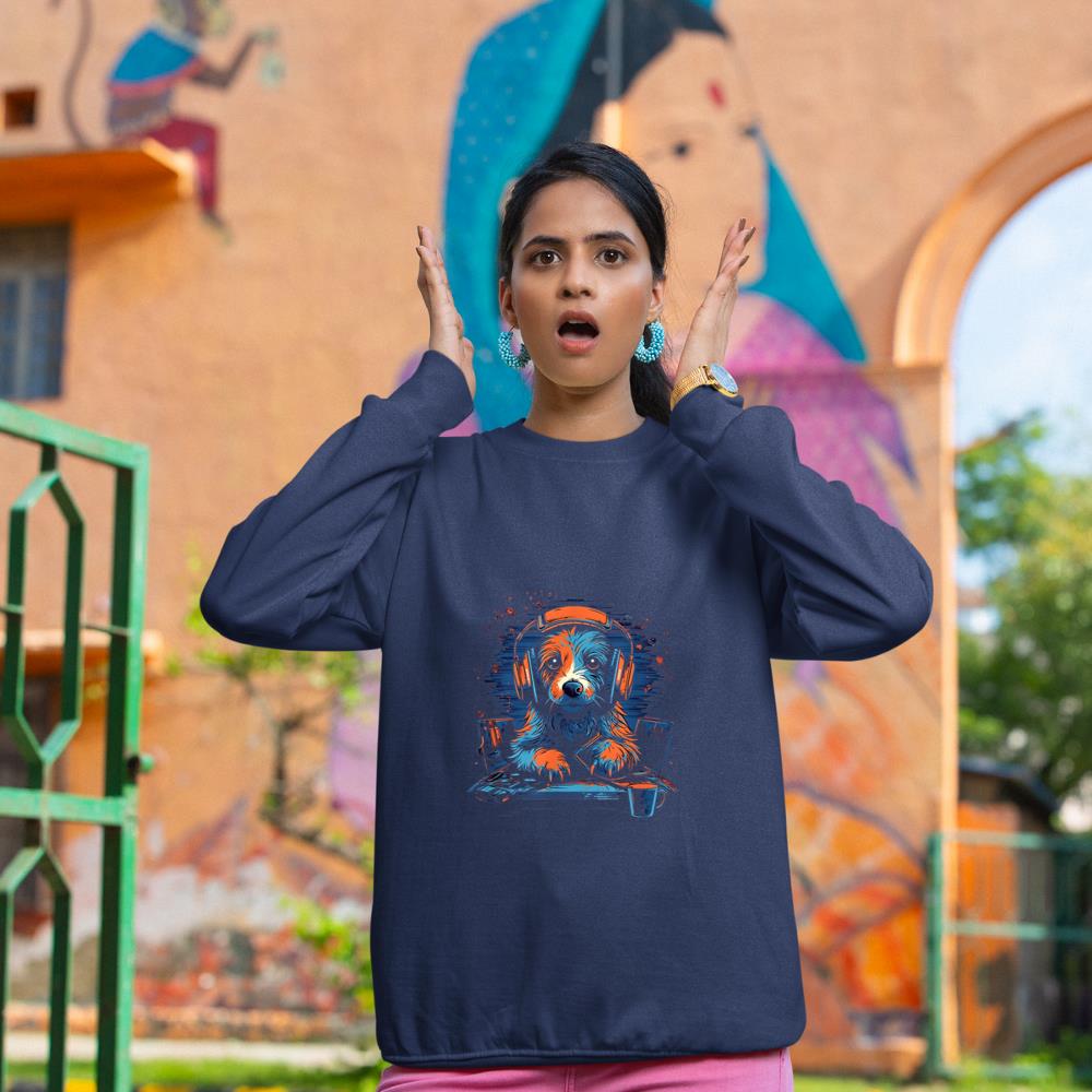 Gaming Gamer Dog PC Computer Online Games Sweatshirt - Image 8