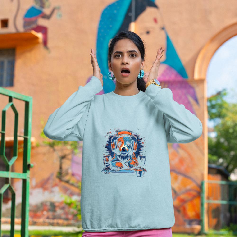 Gaming Gamer Dog PC Computer Online Games Sweatshirt - Image 10