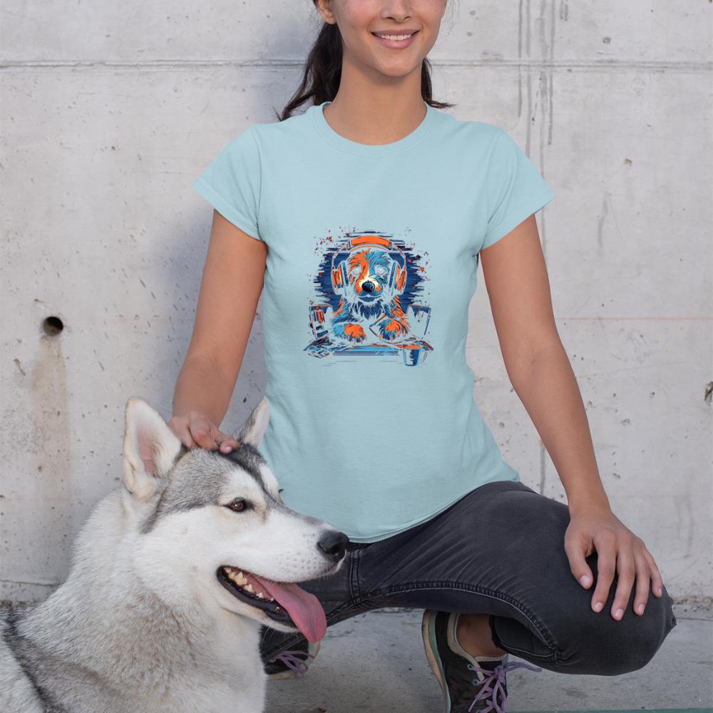 Gaming Gamer Dog PC Computer Online Games T-Shirt - Image 10