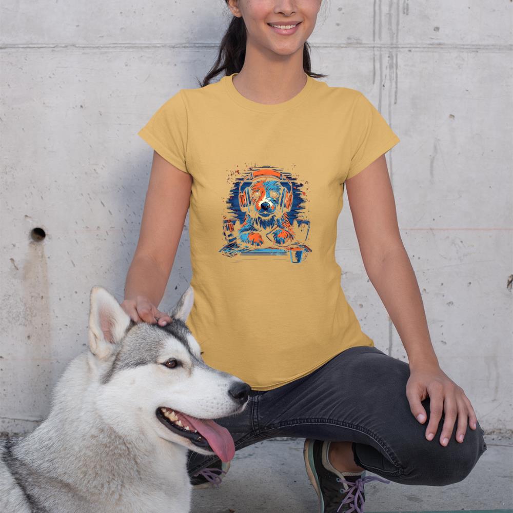 Gaming Gamer Dog PC Computer Online Games T-Shirt - Image 12