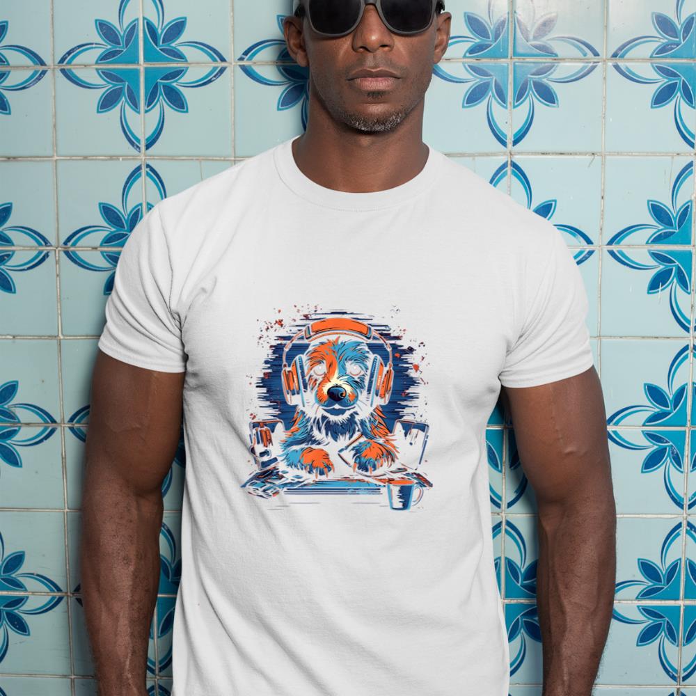 Gaming Gamer Dog PC Computer Online Games T-Shirt - Image 5