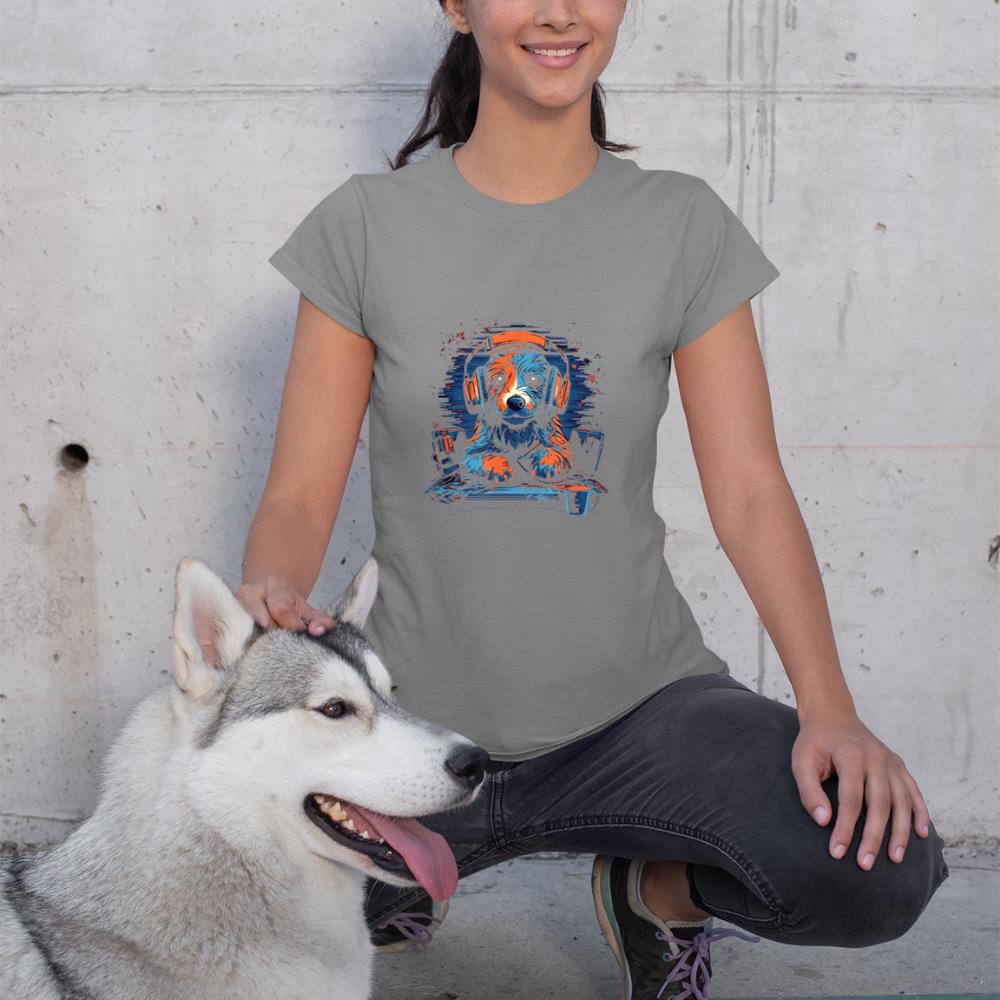 Gaming Gamer Dog PC Computer Online Games T-Shirt - Image 6