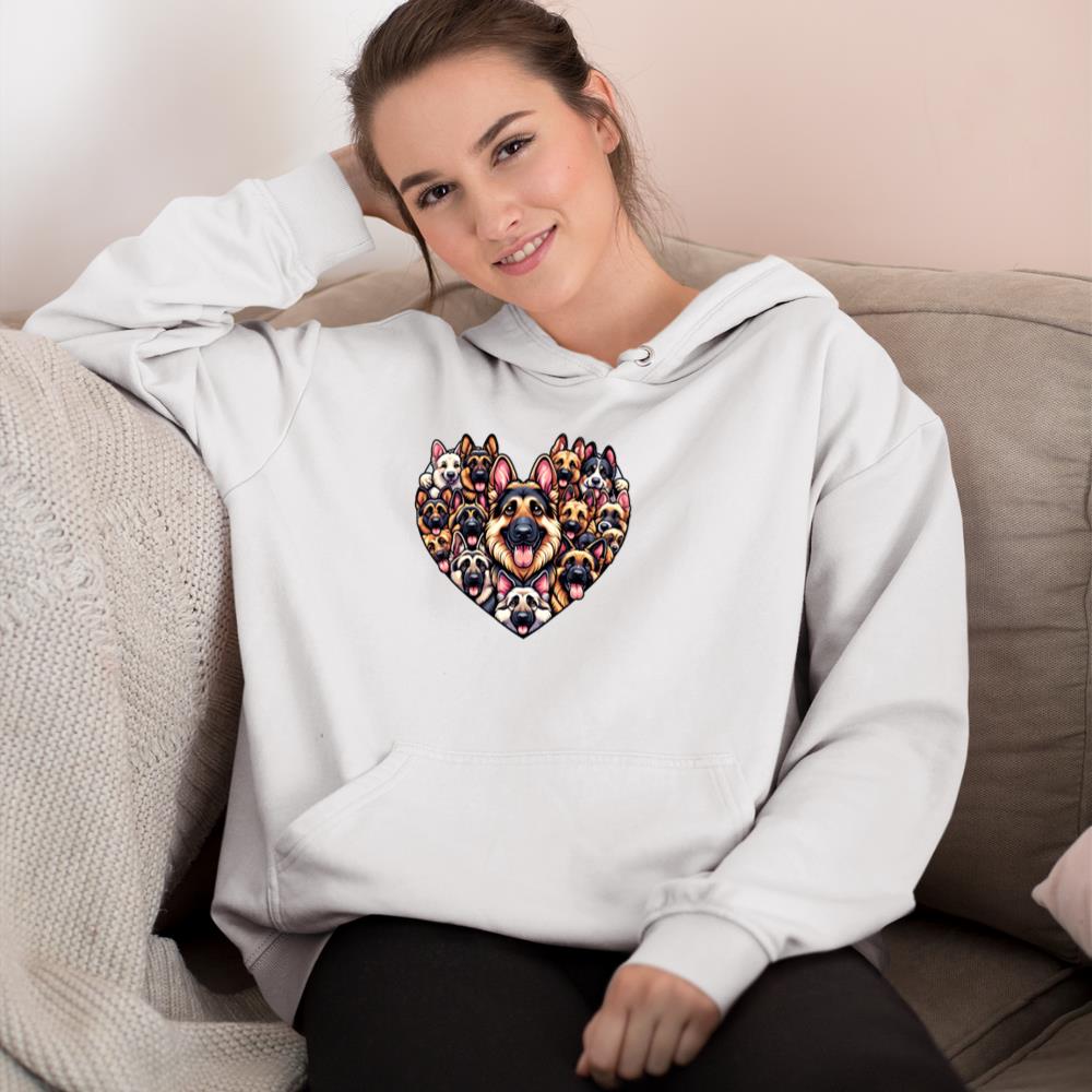 German Shepherd Dog German Shepherds GSD Long Sleeve Hoodie - Image 4