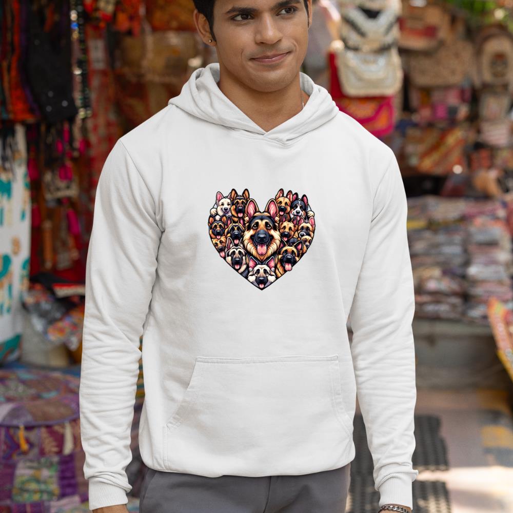 German Shepherd Dog German Shepherds GSD Long Sleeve Hoodie - Image 5