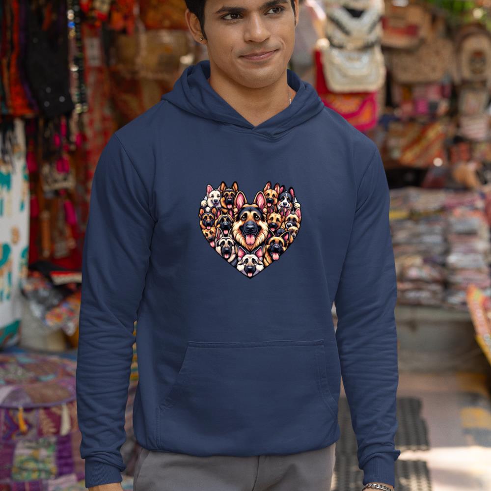 German Shepherd Dog German Shepherds GSD Long Sleeve Hoodie - Image 9