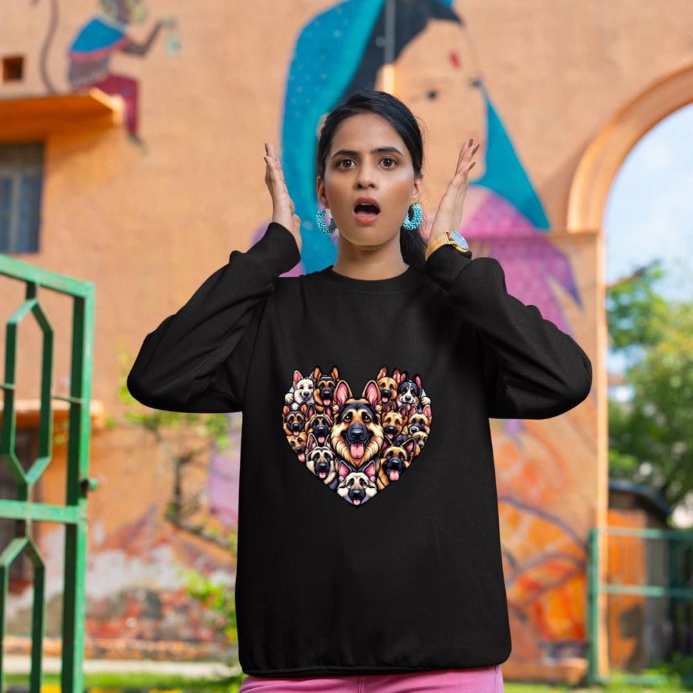 German Shepherd Dog German Shepherds GSD Long Sleeve Sweatshirt - Image 2